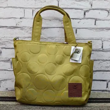 새상품 베베다얀 도트 엠보싱 2WAY 토트백 라이트 그린