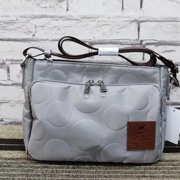 새상품 베베다얀 도트 엠보싱 가로형 숄더 라이트 그레이