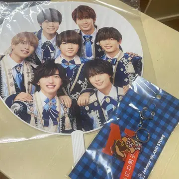 나니와단시 부채 키링