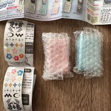 정말 녹음 재생! 그리운 옛날 휴대폰 + 마스코트 핑크 라이트 블루