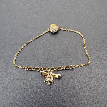 스와로브스키 팔찌 리믹스 컬렉션 벌 모티브 골드 톤