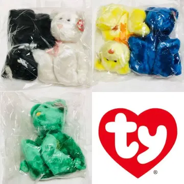 ty 비니 베이비즈 버디 아시아 플라워 베어 아시아 한정판 5 곰