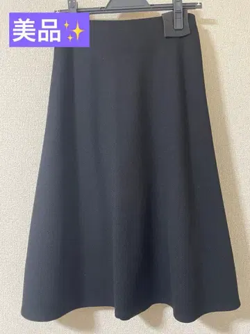 새상품급 에포카 니트 플레어 스커트 블랙