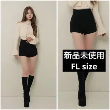 당일 발송 미사용 새상품 다리치 미 실루엣 숏팬츠 블랙