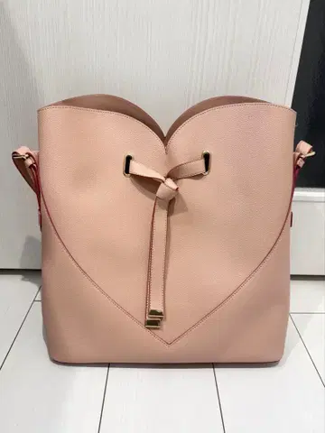 VIS 하트컷 백 핑크 라지 사이즈 A4 수납