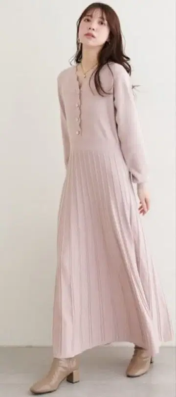 내추럴 꾸뛰르 스캘럽 원피스