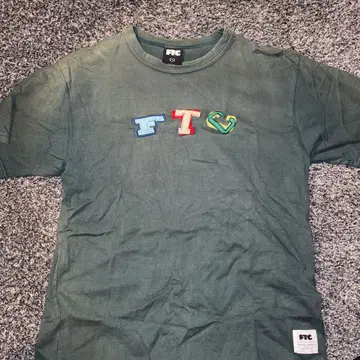 FTC FTV 로고 자수 티셔츠 M 사이즈 그린