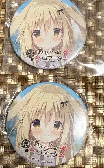 아마이로 쇼콜라 캔뱃지 모모세 미츠키 2개 세트