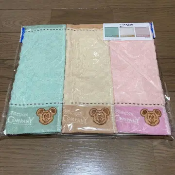 미개봉 새상품 디즈니 미키 와플 디자인 타월 3장 세트