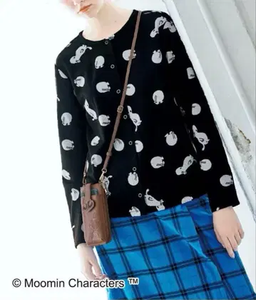 무민 티셔츠 자카드 가디건