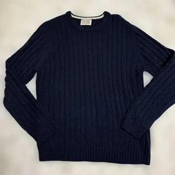 새상품급 fort point 남성용 케이블 니트 네이비 사이즈 XL
