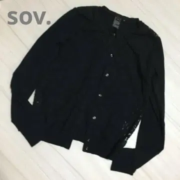 Sov. 소브 스테디셀러 레이스 자수 니트 가디건