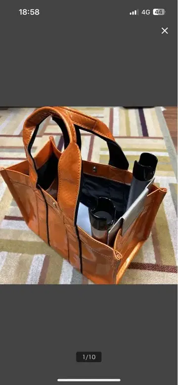 로데오 크라프트 토트백 중고 오렌지