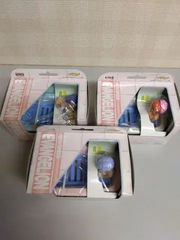 신세기 에반게리온 비누 받침 피규어 전 3종 세트 미개봉 새상품