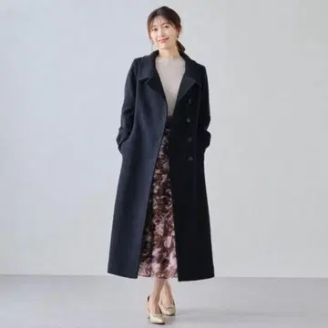 미슈마슈 스탠드 카라 드레스 코트 블랙 MM448605