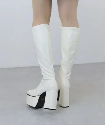 LOVEHUNTER 경량 통굽 스퀘어토 스트레치 롱 부츠