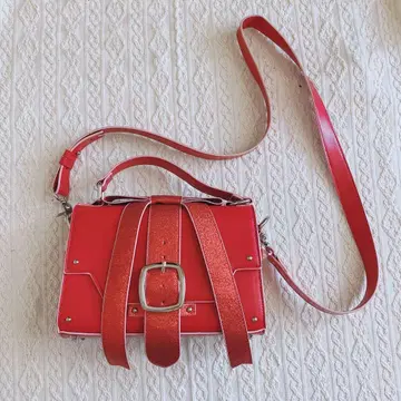 캔디 스트리퍼 리본 백 빨간색