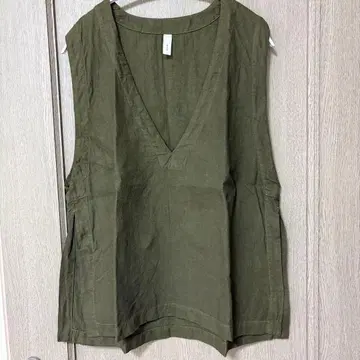 prit 프릿 린넨 100% 베스트 카키