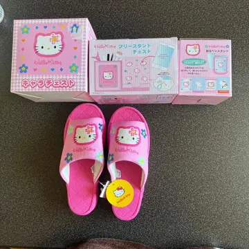 헬로키티 카오하나 굿즈 룸슈즈 세트