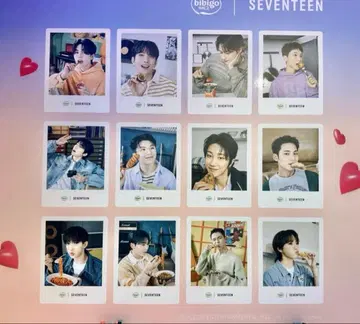 bibigo SEVENTEEN 스냅 포토카드 12장 세트