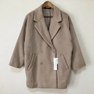 SPIRALGIRL 빅 실루엣 체스터 코트 샤기 코트