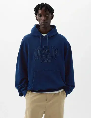 댑 GAP 후드티 데님 네이비 로고 새상품