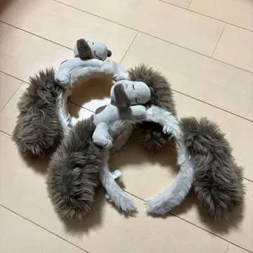 유니버설 머리띠 스누피 머리띠 2개 세트