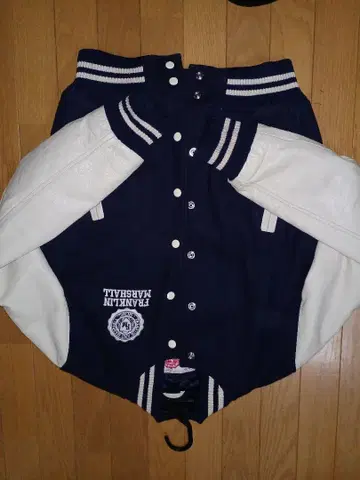 FRANKLIN MARSHALL 바시티 자켓 네이비/화이트