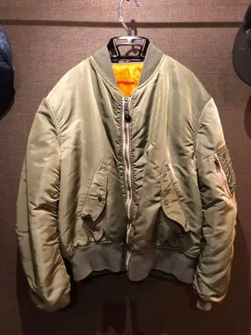 ALPHA 알파 80s 리버서블 MA-1 자켓 XL 짧은 기장