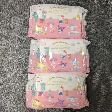 산리오 물티슈 80매입 3개 세트