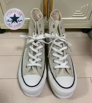 가격 인하 새상품 CONVERSE ALL STAR 하이컷 스니커즈 베이지