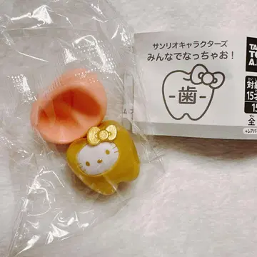 산리오 모두 함께 되자! 치아 헬로키티 금 레어