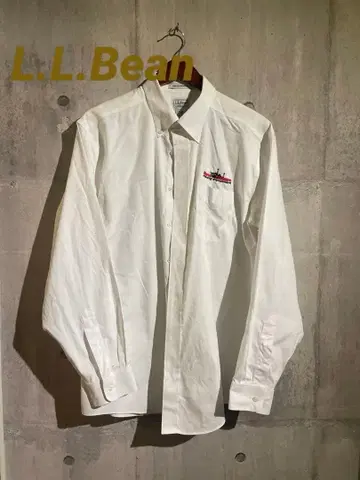 L.L.Bean 엘엘빈 화이트 긴팔 버튼 다운 셔츠 옥스퍼드