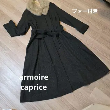 armoire caprice 노카라 롱 코트 퍼 포함