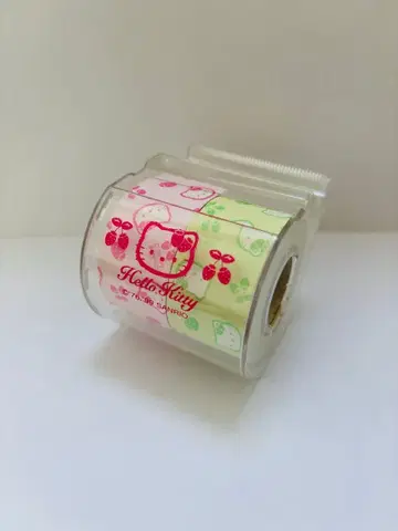 산리오 헬로키티 마스킹 테이프 커터 케이스 세트 1999년