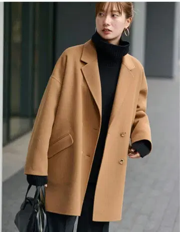 FRAMeWORK 해밀턴 리버 테일러드 코트 카멜 38