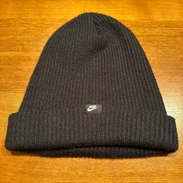NIKE 니트 모자 블랙