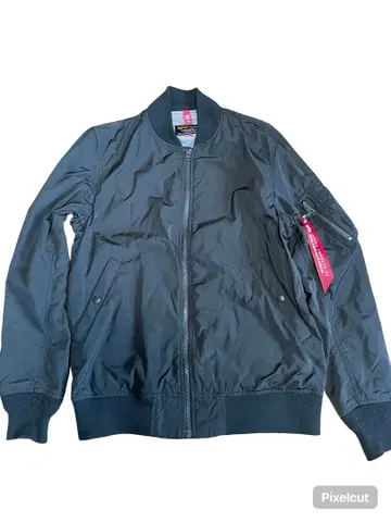 [ 새상품급 ] ALPHA MA-1 플라이트 자켓 블랙 L 사이즈