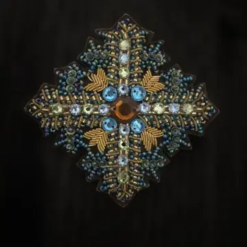 타가와 케이지 프로듀스 치리아 비즈 자수 브로치