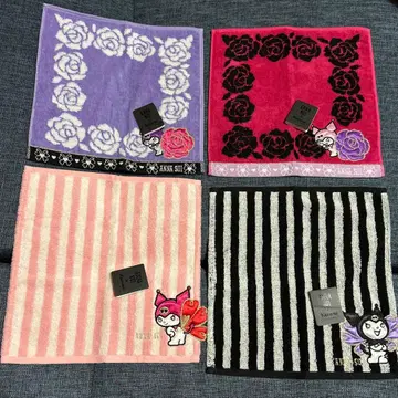 ANNA SUI 쿠로미 손수건 타월 4개 세트