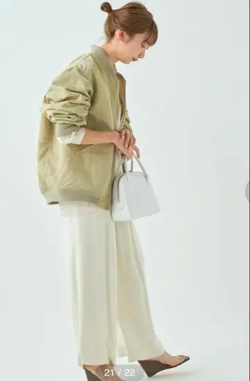 [ 새상품급 ] Plage 플라주 MA-1 블루종 베이지 38 인기 완판