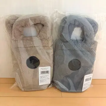 스벅 홀리데이 2025 보틀 숄더백 퍼 그레이/베이지