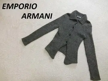 엠포리오 아르마니 알파카 혼방 가디건 그레이 40