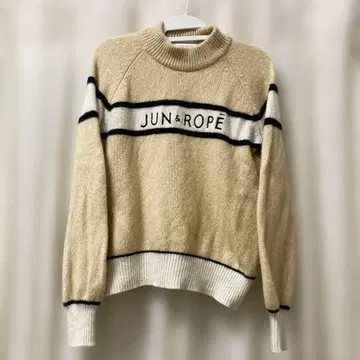 JUN&ROPE 베이지 니트 스웨터