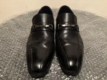 유미젠느 by 카츠라 유미 천연 가죽 비트 스월 슬립온 비즈니스 슈즈