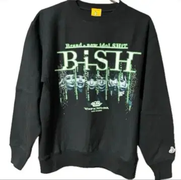 BiSH FR2 그래픽 프린트 맨투맨 블랙 (M)