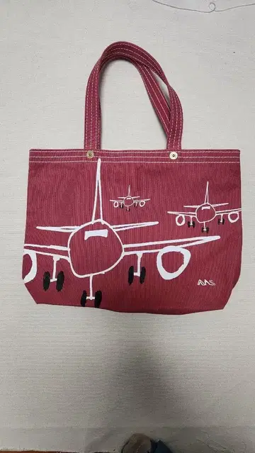 이치자와 한포 이타미 공항 한정판 비행기 패턴 토트백 빨간색