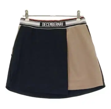 디셈버 메이 바이컬러 골프 스커트 M