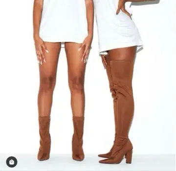 유행 yellow 니하이 부츠