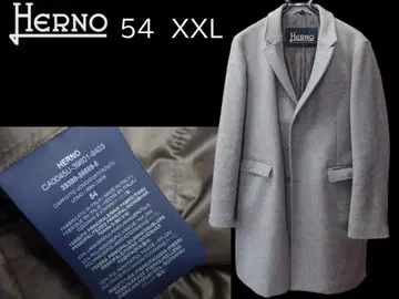 컨디션 최상 HERNO TECH 54 XL 상당 헬로 충전솜 체스터 코트